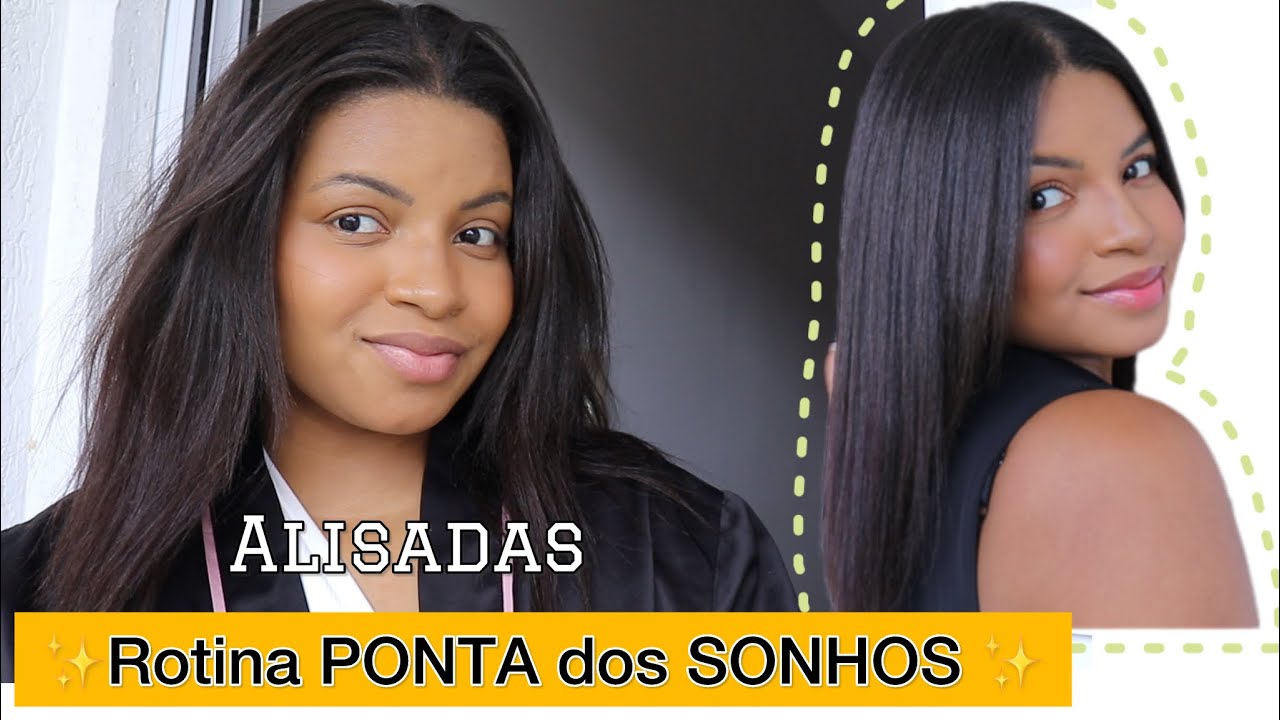 ROTINA CAPILAR ALISADA ENCORPA  PONTAS FINAS - MEU SAL&Atilde;O EM CASA