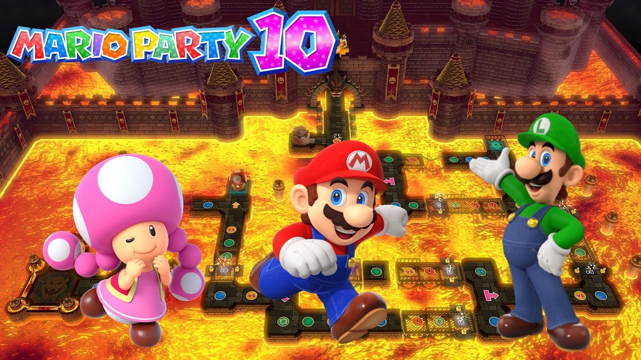 Mario Party 10 - Toadette vs Mario vs Luigi - Chaos Castle