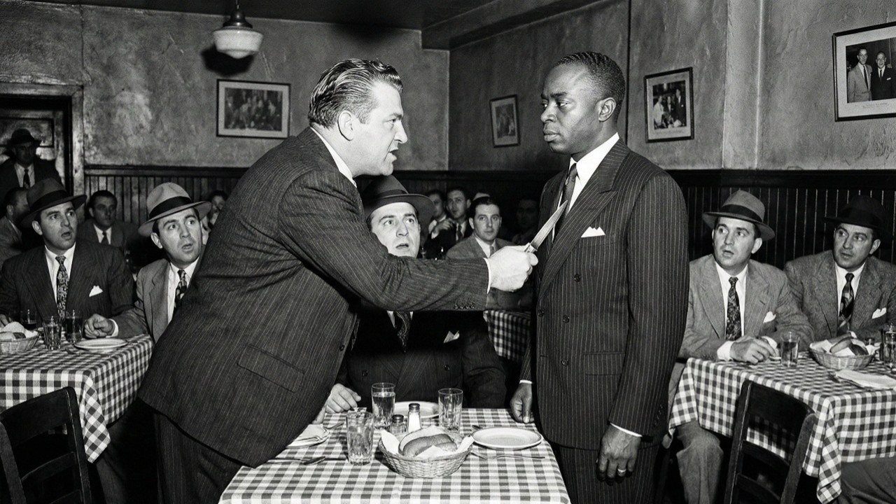 1956: Anastasia DEMANDED Bumpy Kneel — One Steak Knife SILENCED 40 Armed Men