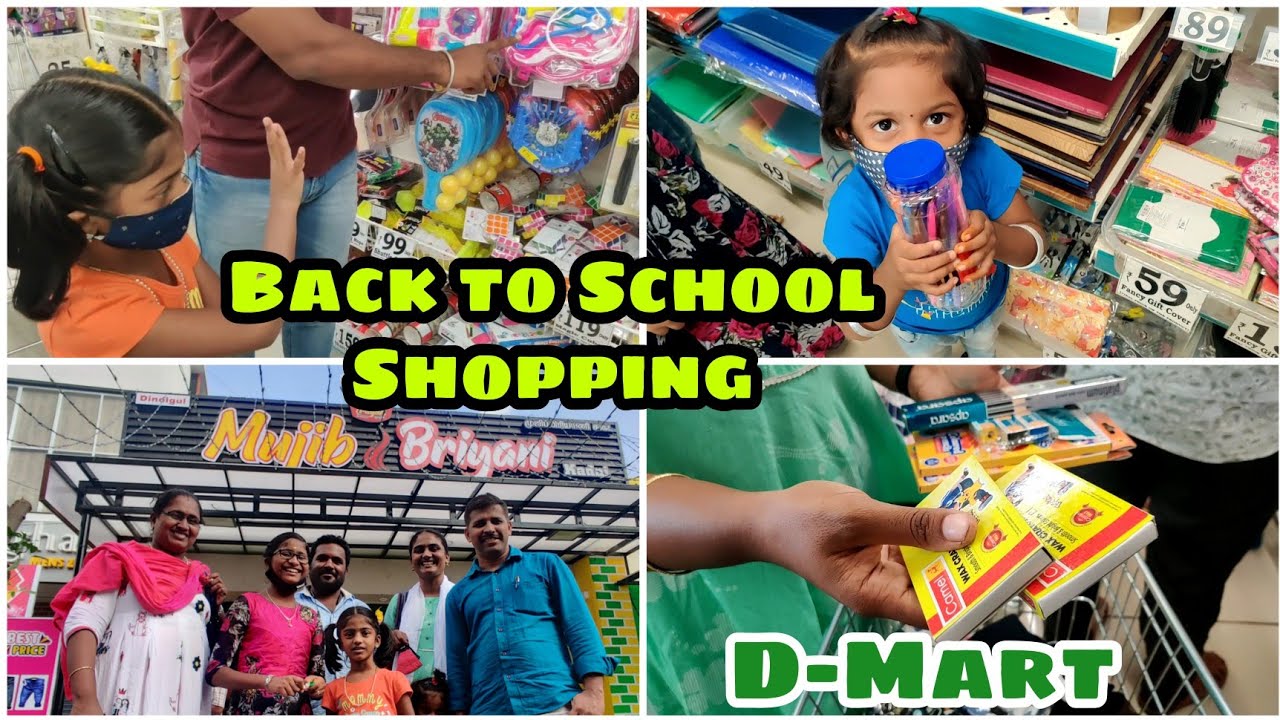 School Reopening Shopping at DMart | Biriyani at Mujib Biriyani | School Reopening | RK Family Vlogs