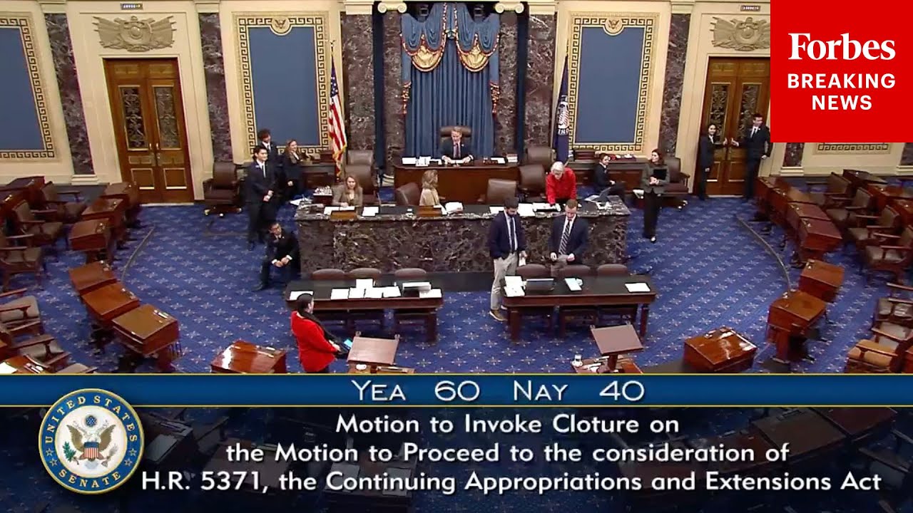 BREAKING NEWS: Compromise Bill To Fund Government And End Shutdown Clears Key Senate Hurdle