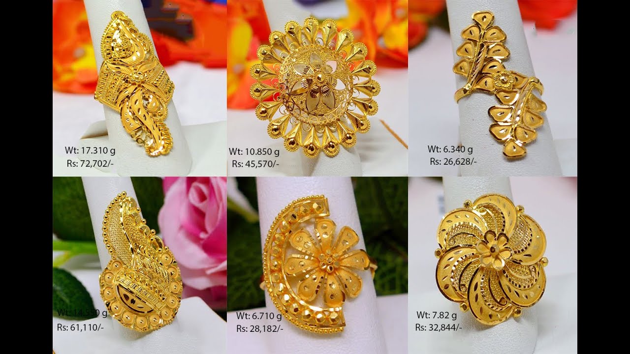Latest Gold Rings Designs with Weight and Price || Shridhi Vlog