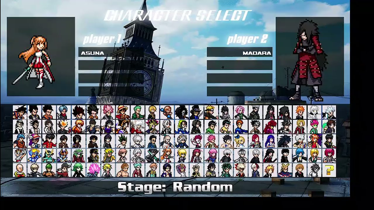 Asuna Vs Madara Jump Force Mugen V2