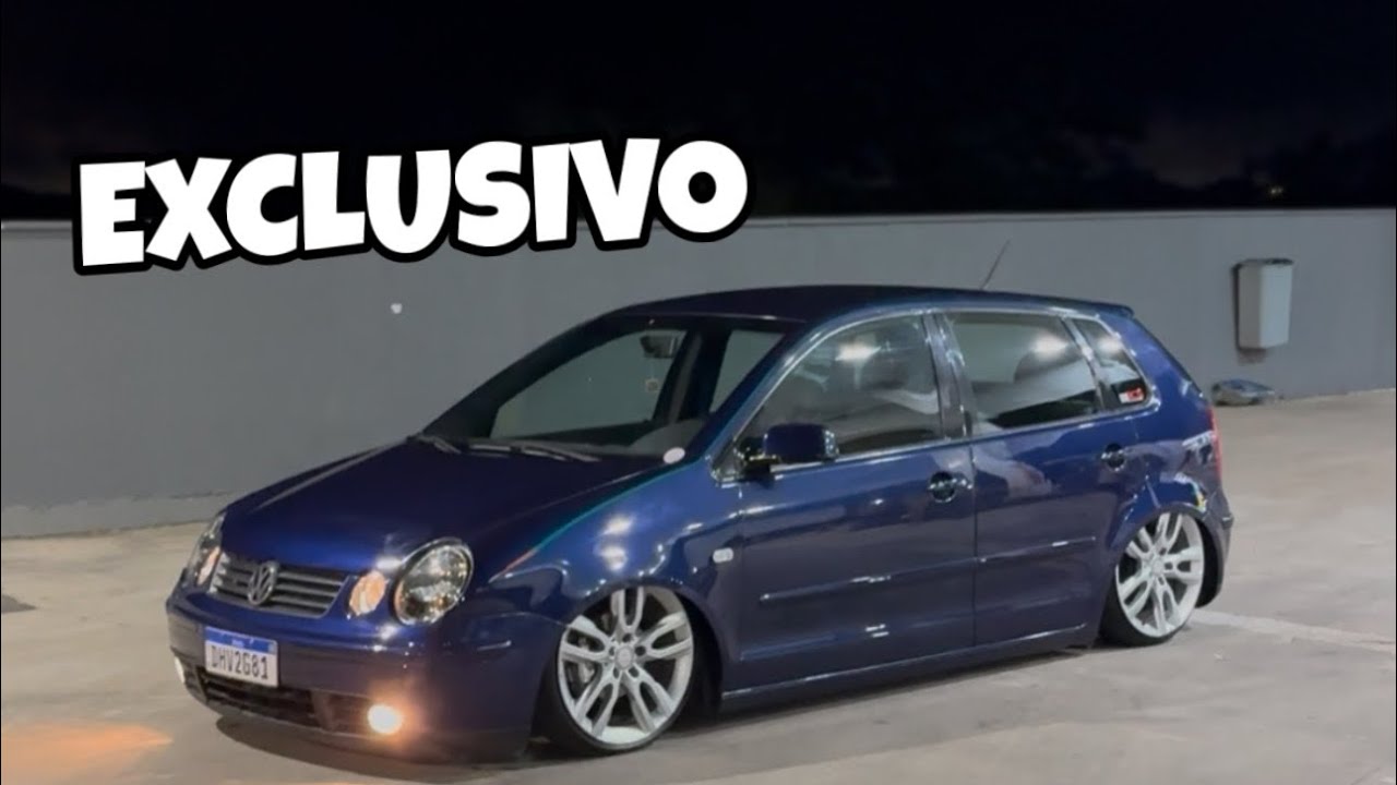 ELE TINHA O SONHO DE TER UM POLO , E REALIZOU COM O AZUL REBAIXADO COM RODA DE MERCEDES 