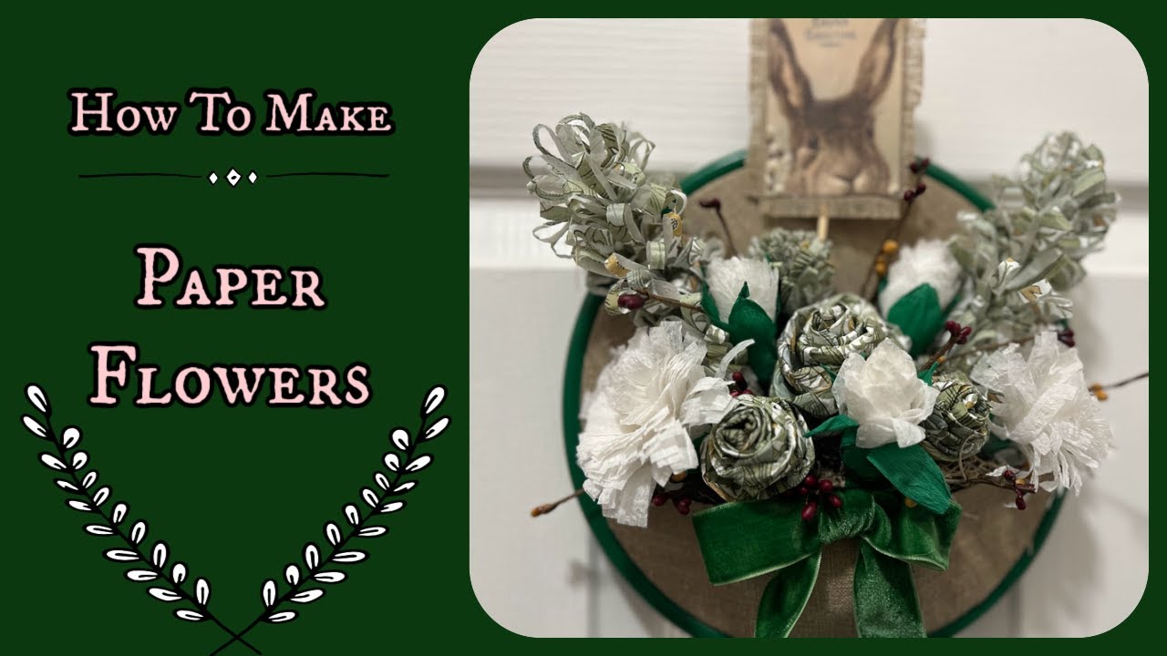 How To Make Paper Flowers for Spring Decor DIY Florals for Spring & Summer  #diy #spring #flowers