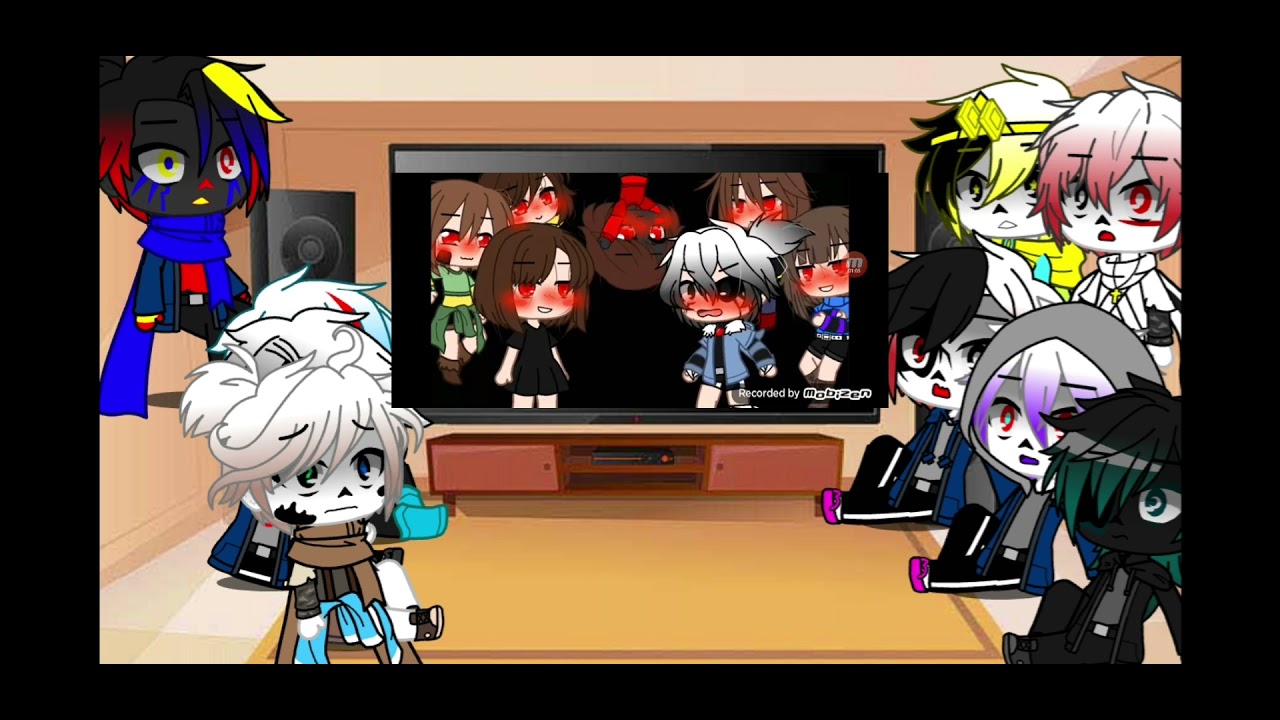 Sans Au's reagindo a Chara Au's memes