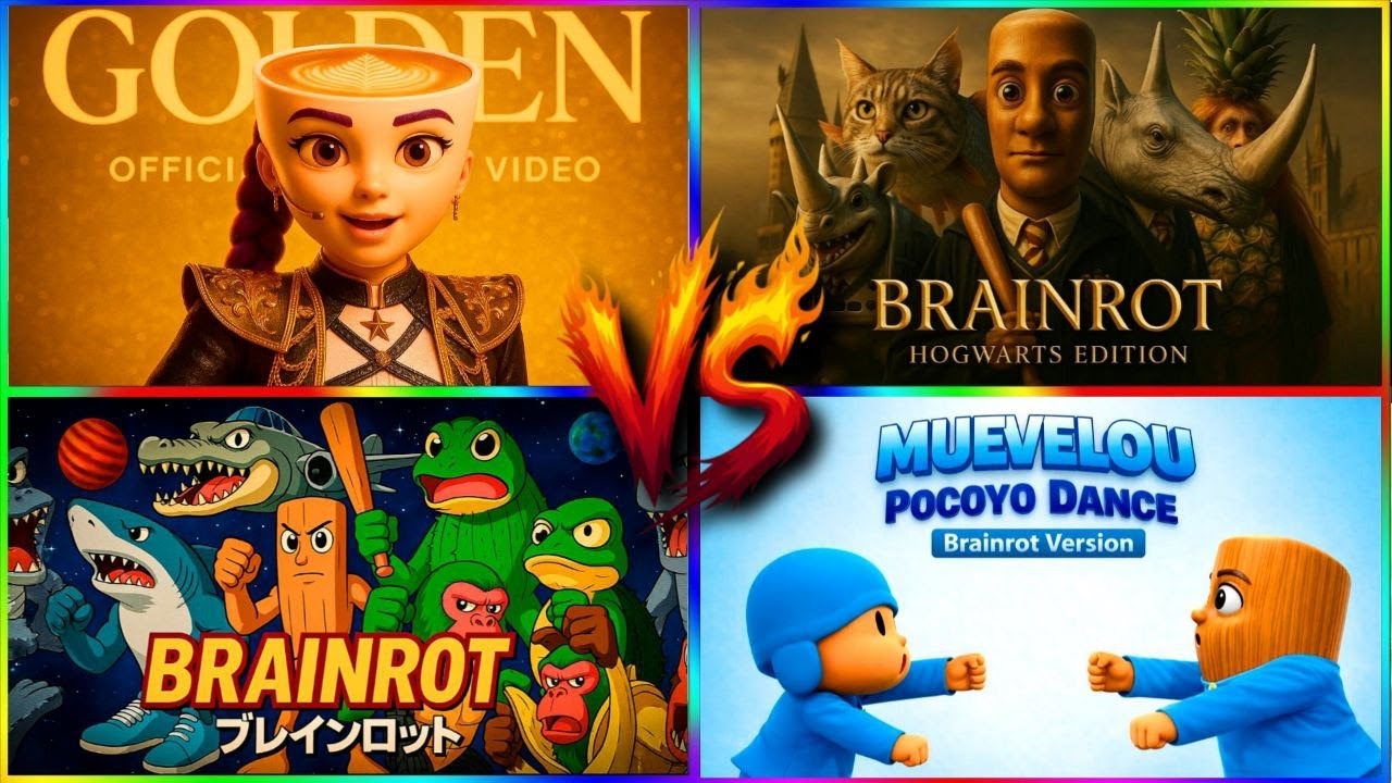 MUEVELOU DANCE 💃 | GOLDEN ✨ vs HOGWARTS EDITION 🧙‍♂️⚡️ vs BRAINROT: ANIME OPENING 🎌🔥