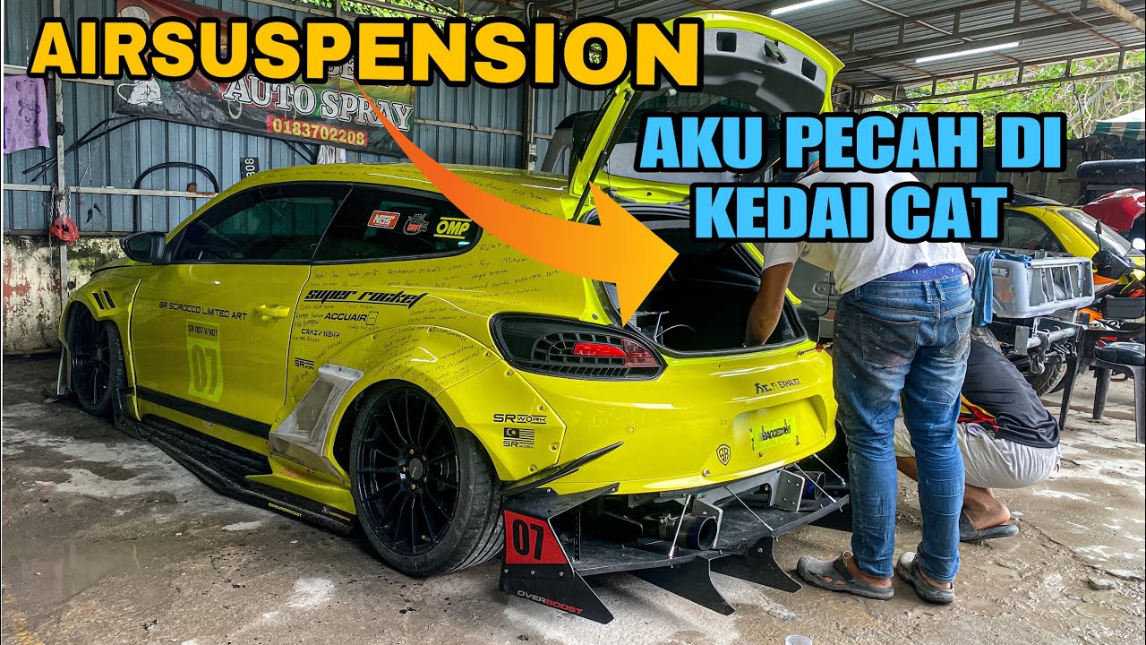AIRSUSPENSION VW SCIROCCO PECAH!!!