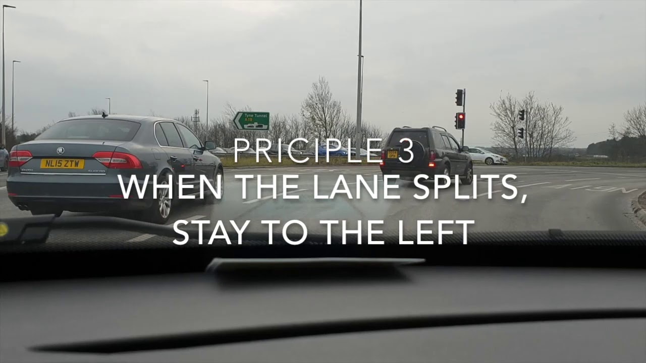 Intermediate roundabout training. Spiral roundabout Annitsford