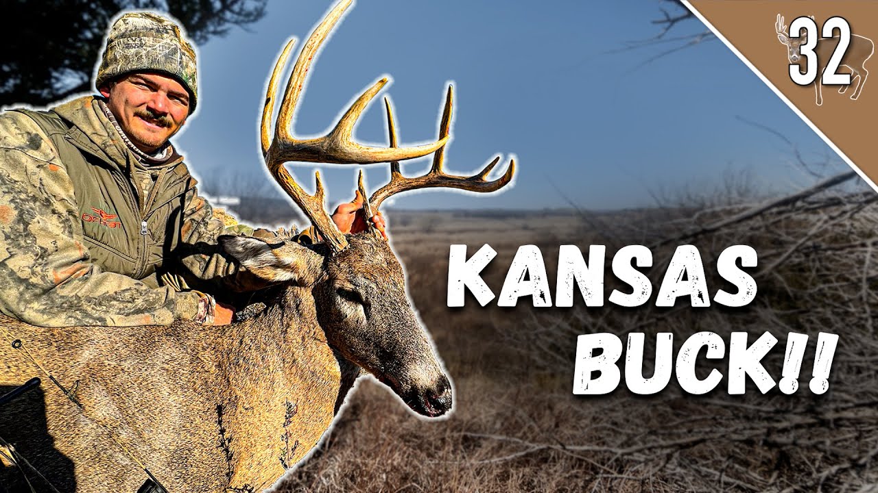 KANSAS BUCK with a BOW!! (Deer Hunting Public Land)