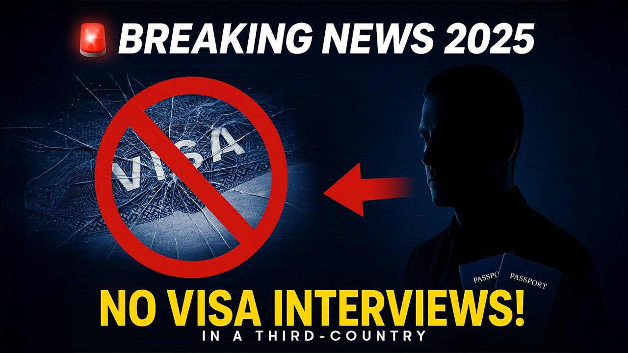 🚨 BREAKING NEWS 2025! NO MORE Third-Country Immigrant Visa Interviews! (URGENT UPDATE)