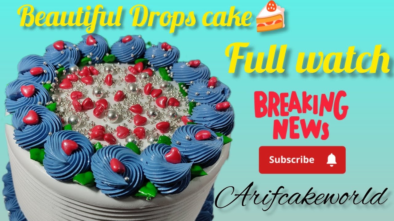 How to make delicious😋 cake whipped cream🍦 cake satisfied😊 cake🍰 beautiful design cake #cakes