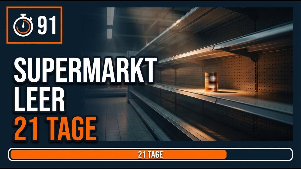 Supermarkt leer: 21 Tage ohne Nachschub - Die Simulation
