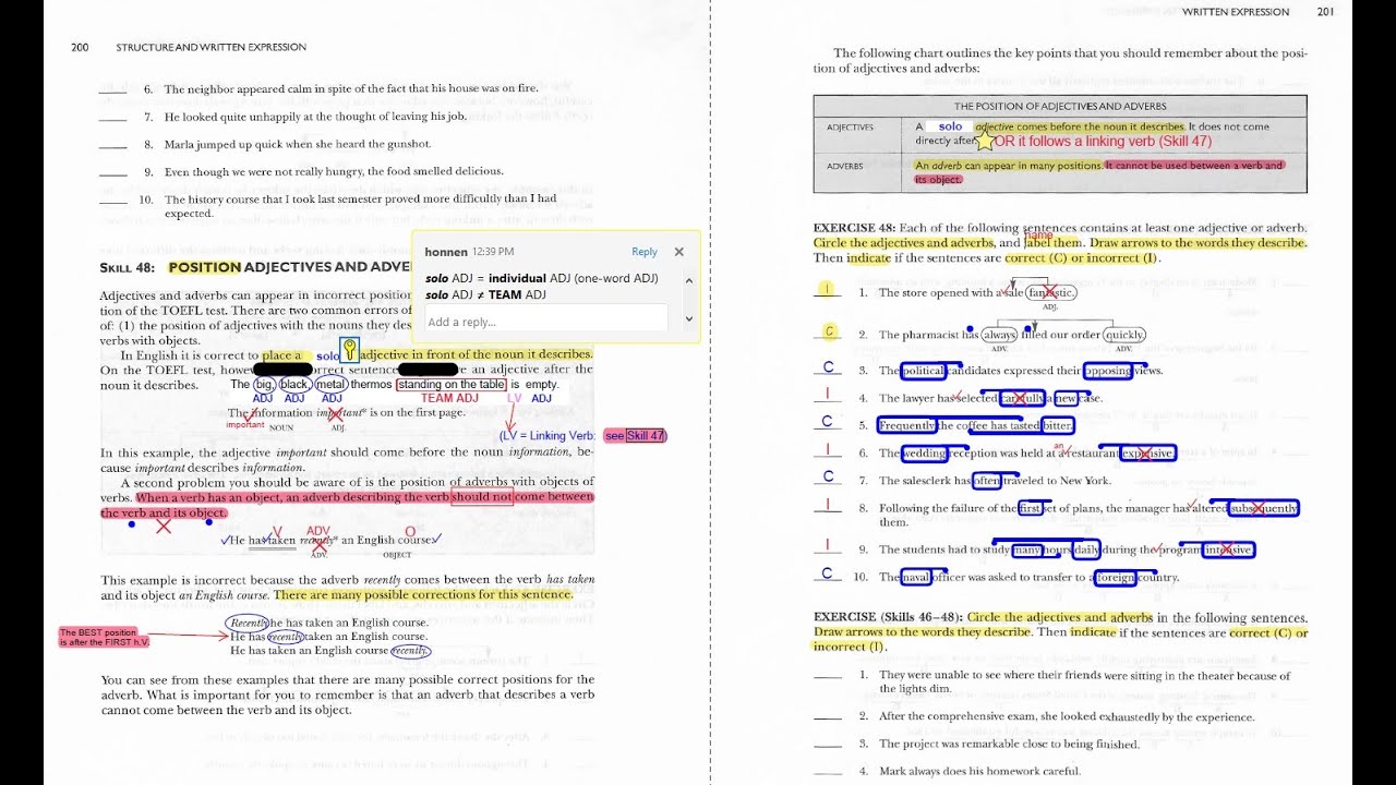 Written Expression Skill 48 [p.200-201]