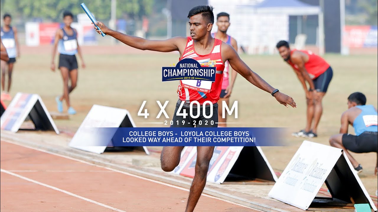 College Boys 4 x 400m | Loyola College win Gold with a dominant performance!