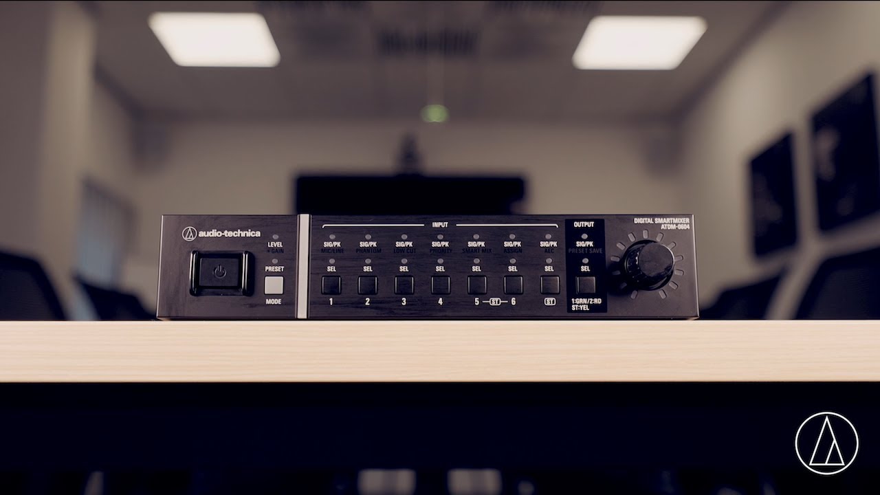 Echo Cancelling Microphone Set-up For Meetings Rooms, ATDM-0604 Mixer and ES954 Array Microphone