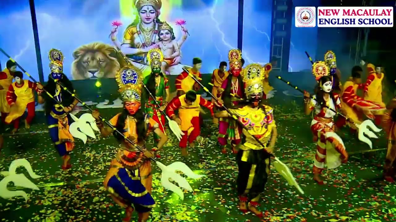 New Macaulay English School Annual day 25-26 DURGA DANCE
