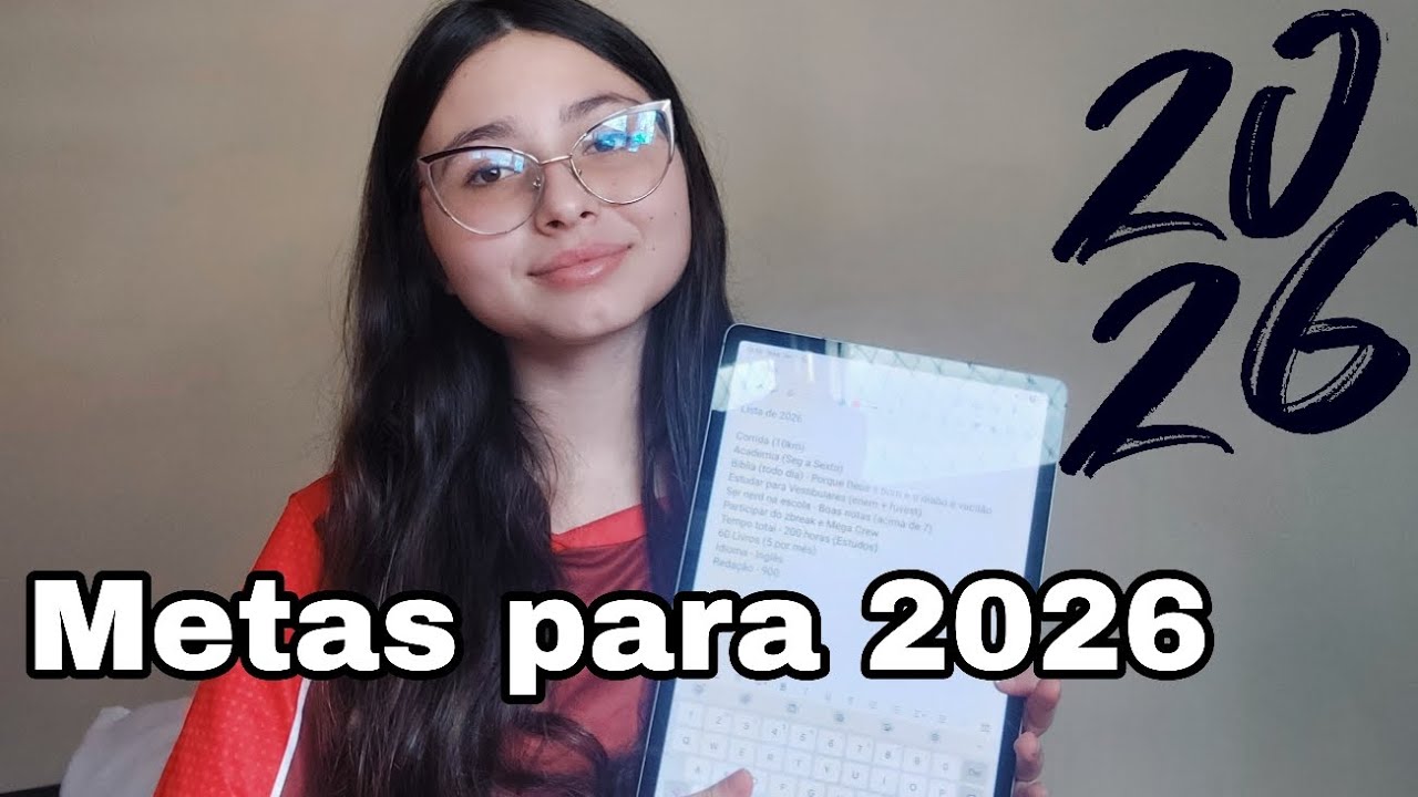 Tenha objetivos para esse ano (2026)