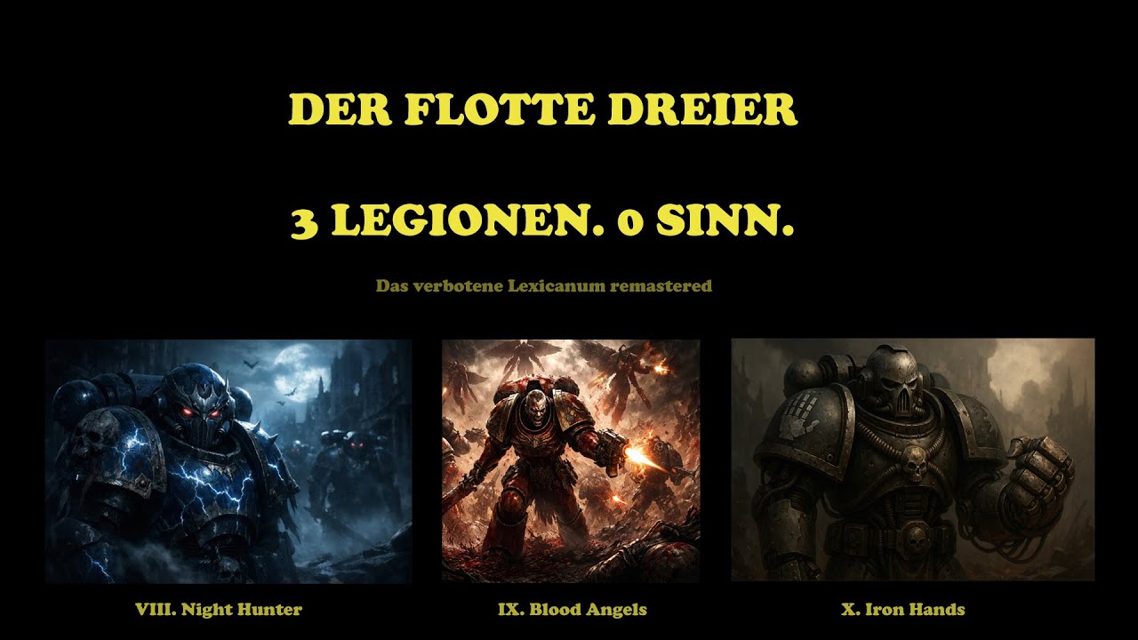 Der flotte Dreier – 3 Legionen, 0 Sinn | Part III | #warhammer40k #Comedy