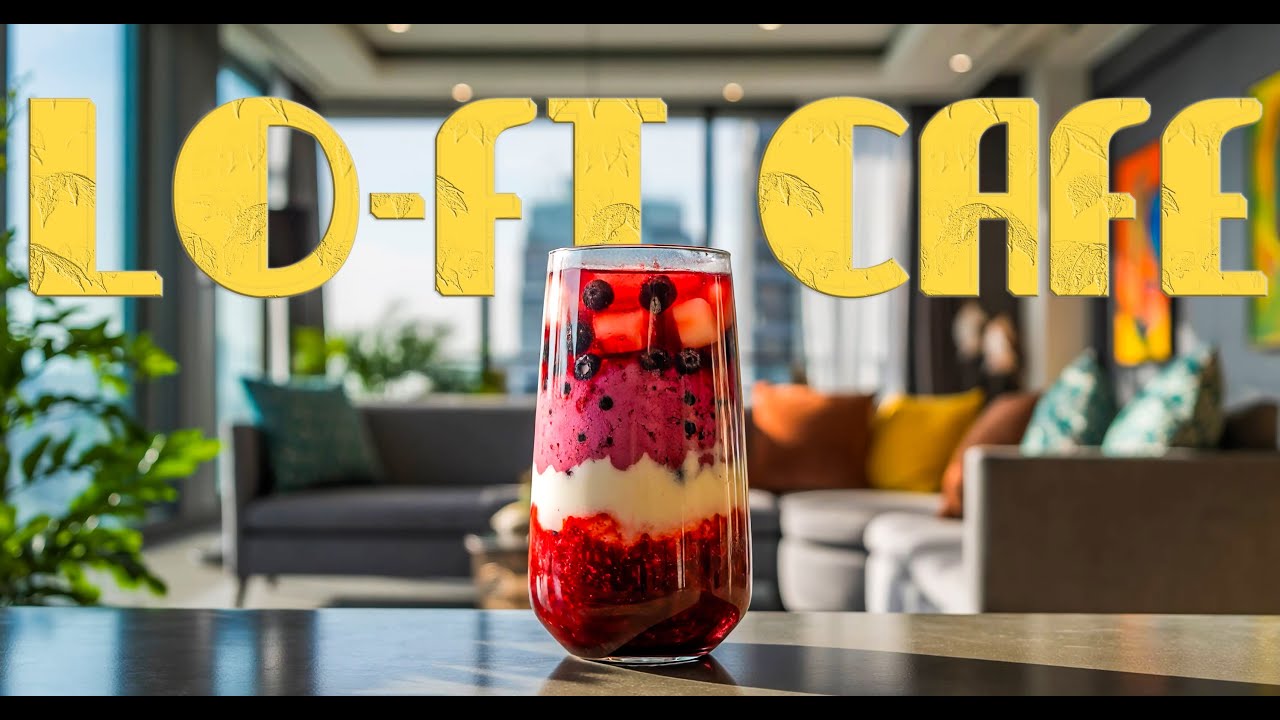 Berry Yogurt Smoothie. | Upbeat Lo-Fi Beats for Study, Work & Focus | Instrumental Mix