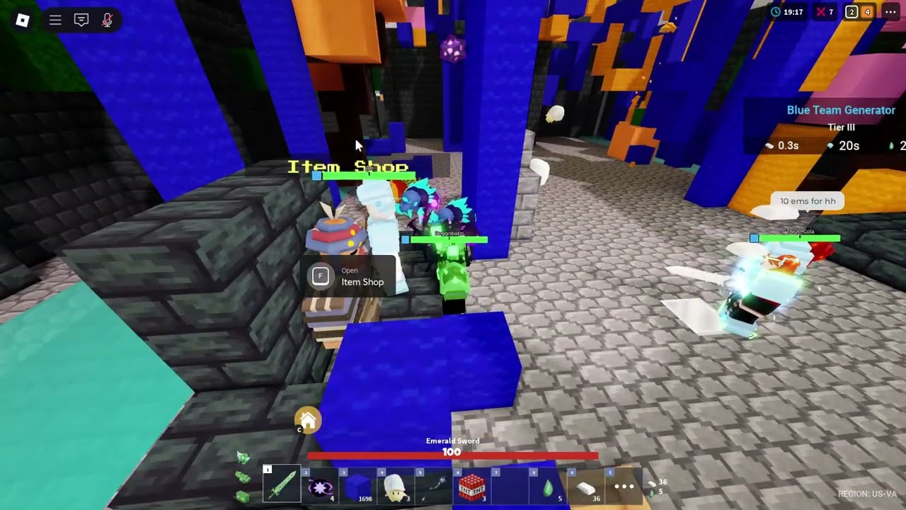 Clutcing a 3v5 with Zeno in Ranked (Roblox Bedwars)