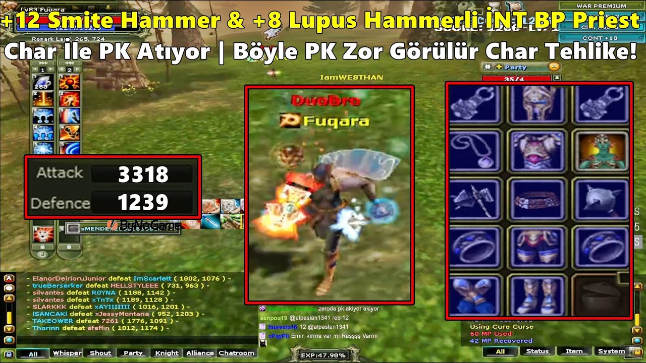 ZeitzquiN - Pandorada +12 Smite Hammer'li İNT BP Priest Char İle PK Atıyor! | Knight Online