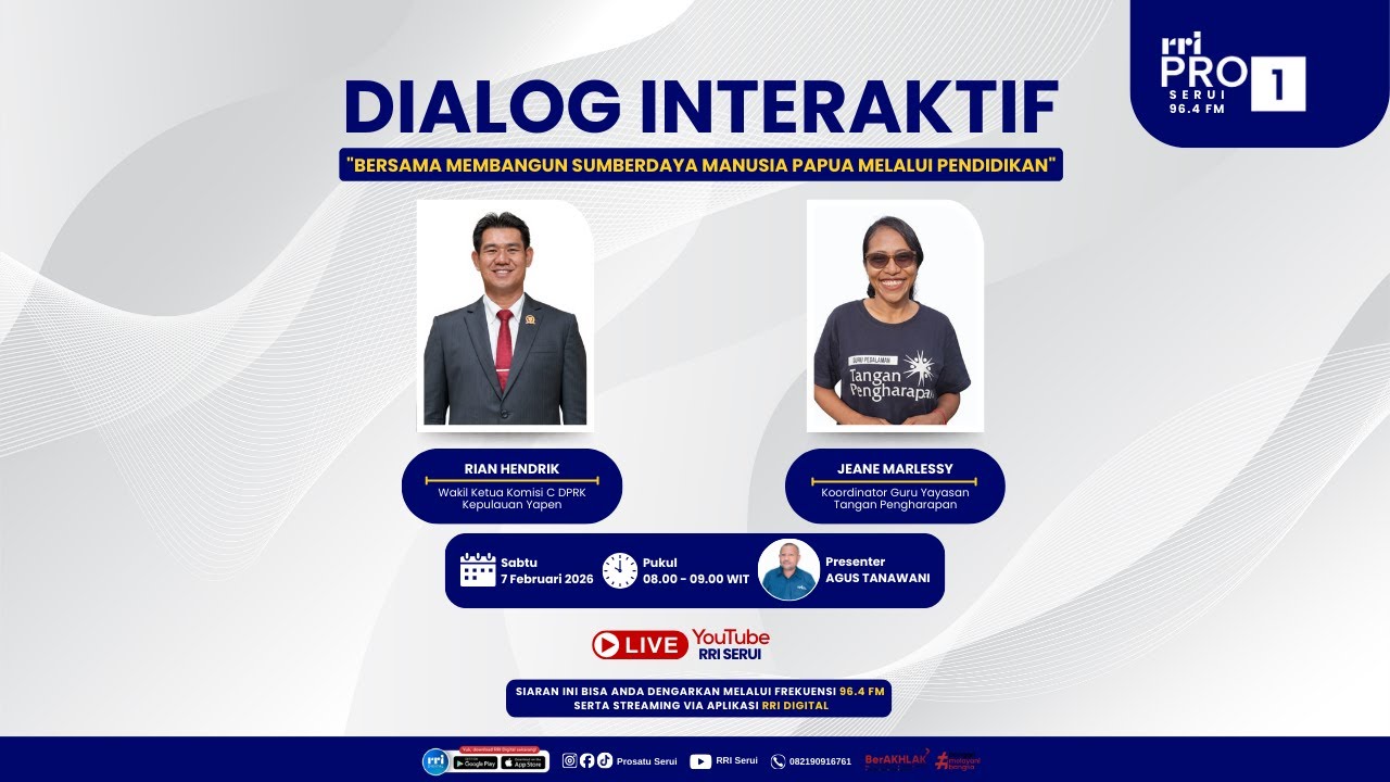 DIALOG INTERAKTIF - BERSAMA MEMBANGUN SUMBERDAYA MANUSIA PAPUA MELALUI PENDIDIKAN
