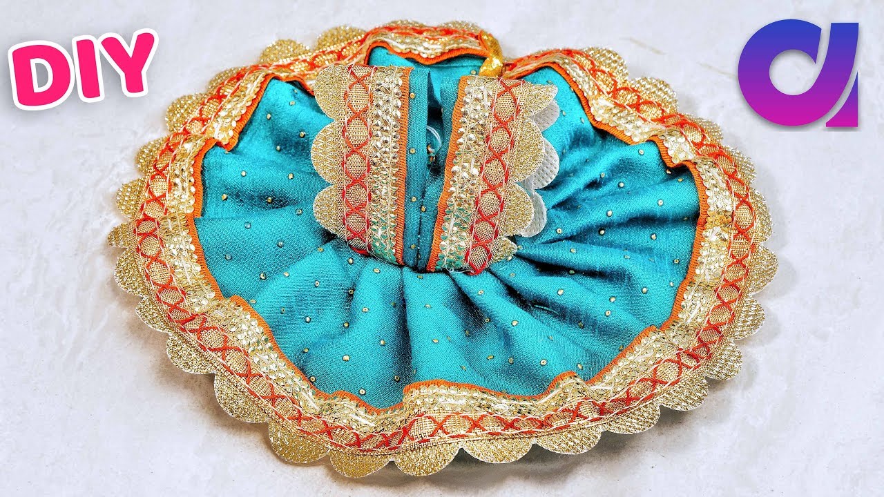 How to make dress(पोशाक)of Ladoo Gopal/thakurji/khana ji/Krishna - Poshak making/Bal Gopal | Artkala