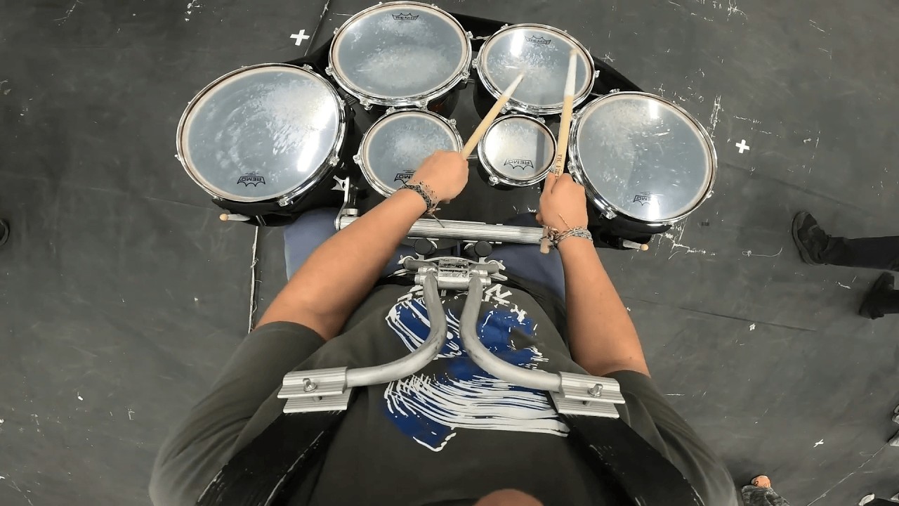 Calgary Stetson Showband Winter Percussion Quad Headcam | Mateo Olea-Coronado