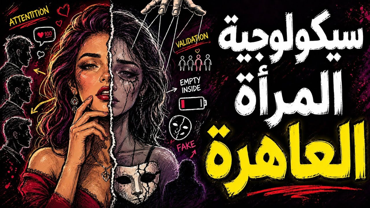الحقيقة النفسية وراء المرأة متعددة العلاقات‼️