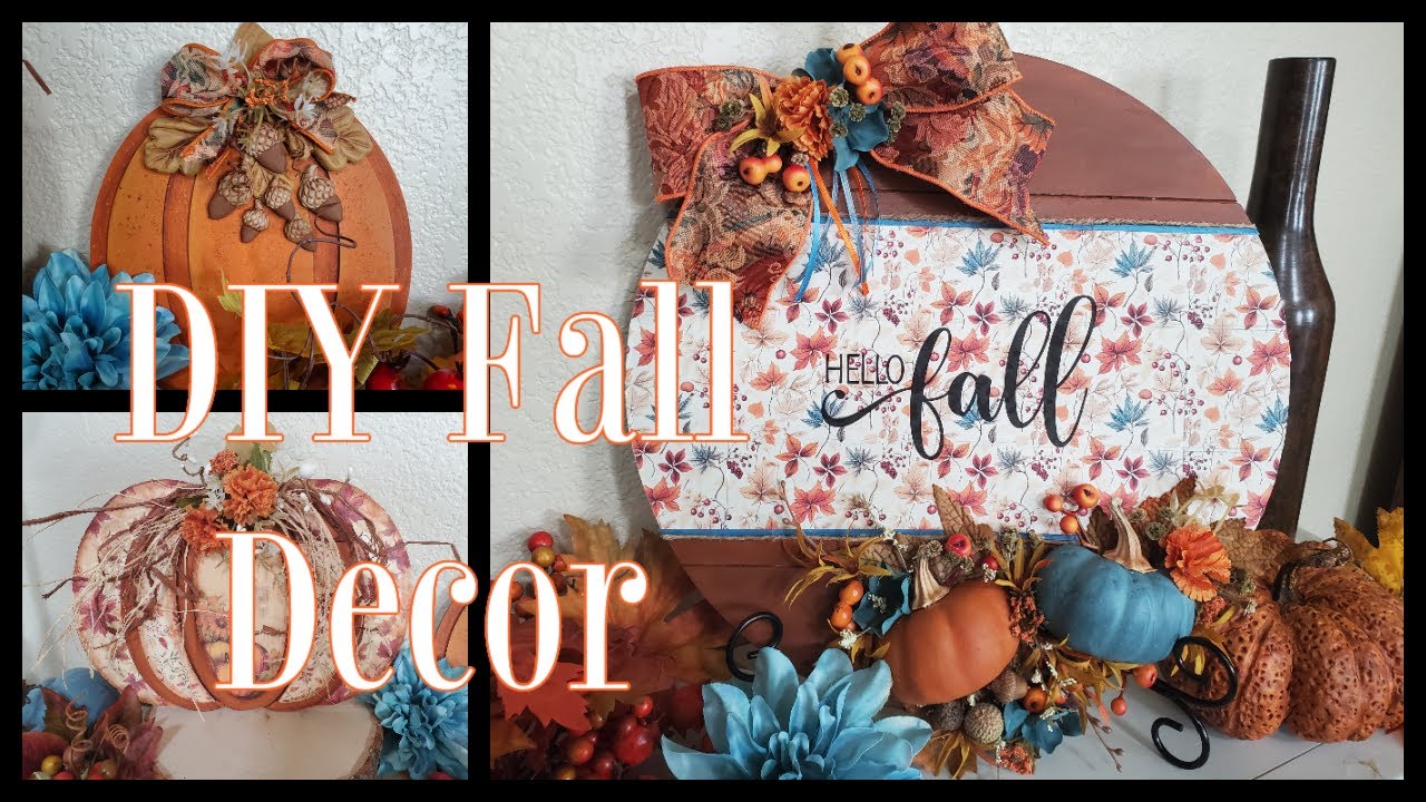 DOLLAR TREE PUMPKIN DIY'S - WELCOME AUTUMN COLLABORATION - DIY FALL DECOR
