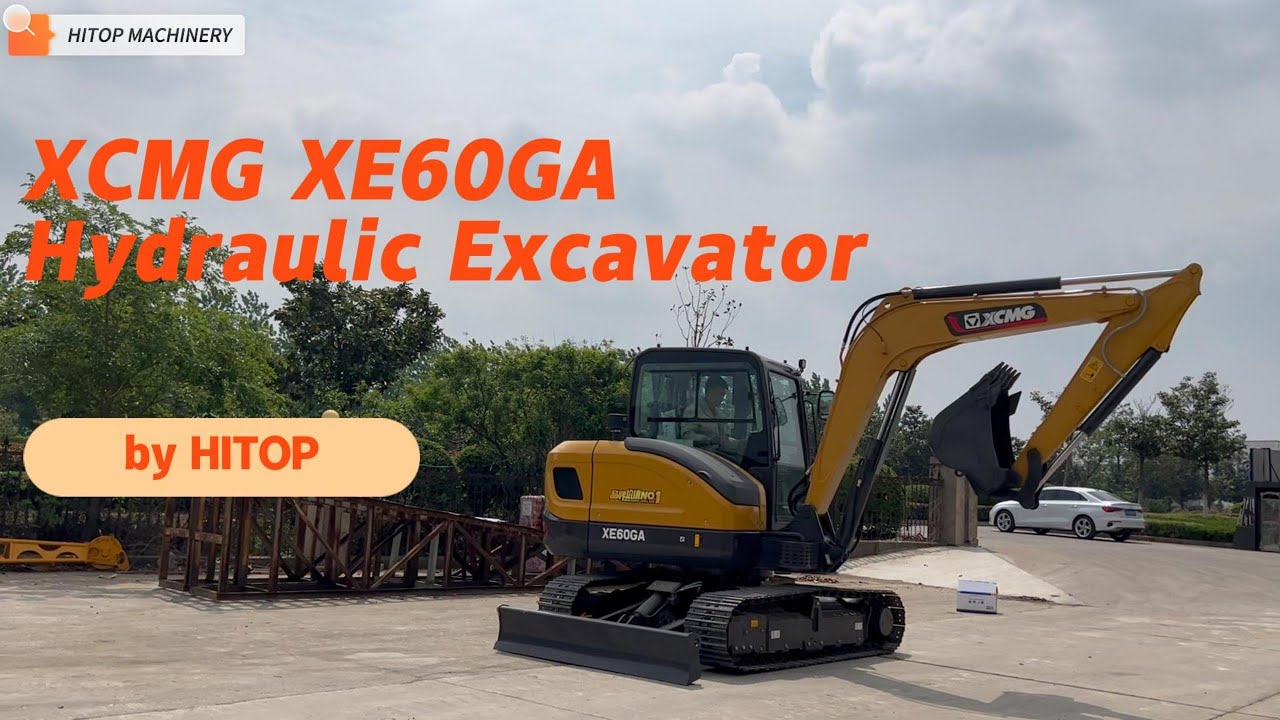 XCMG 6 Ton Hydraulic Excavator XE60GA (2 sets) Ready for Export by HITOP