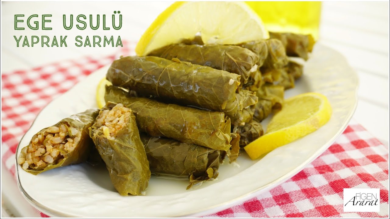 Tüm püf noktalarıyla nefis Ege usulü yaprak sarma / zeytinyağlı tarifler /Figen Ararat