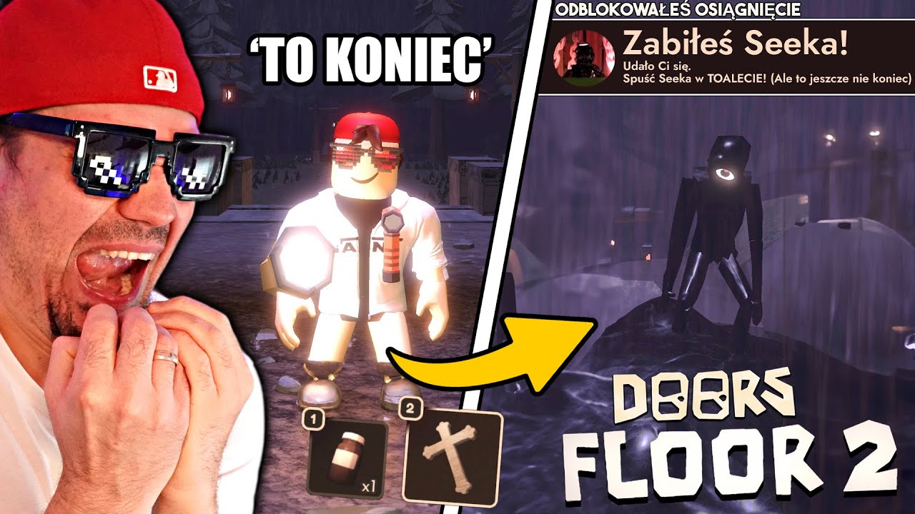 To Koniec! ZABIŁEM SEEK'a i UCIEKŁEM Z KOPALNI! *ending* 🚪👀 Roblox Doors Floor 2 The Mines #04
