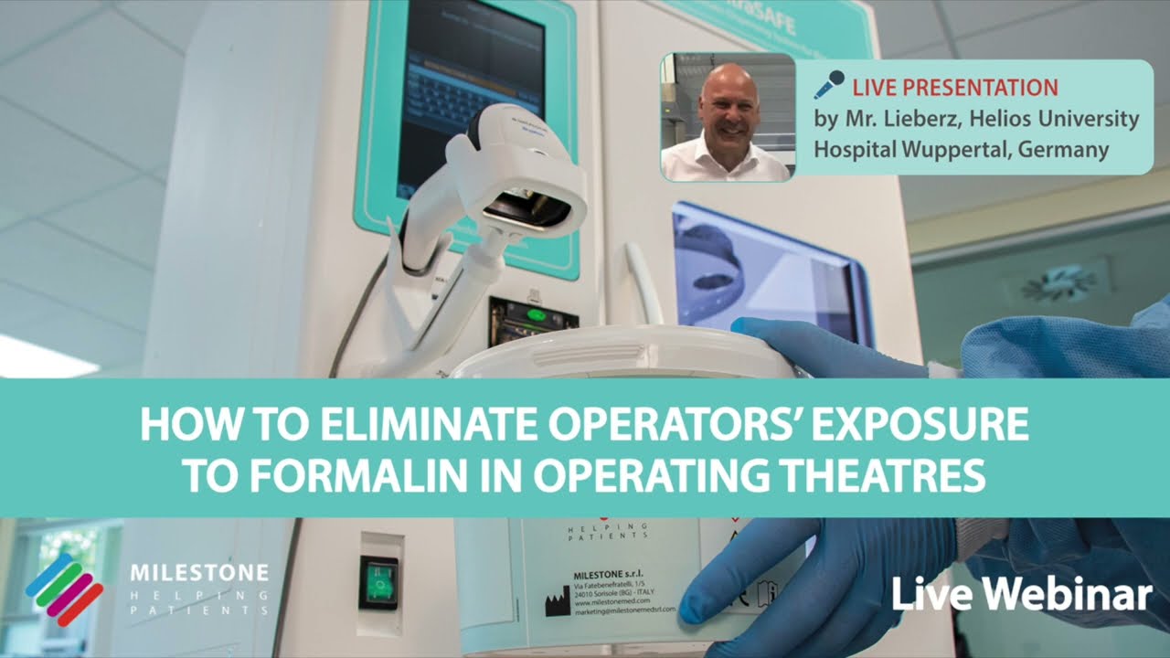 How to eliminate operators' exposure to formalin in the operating theaters - Webinar highlights