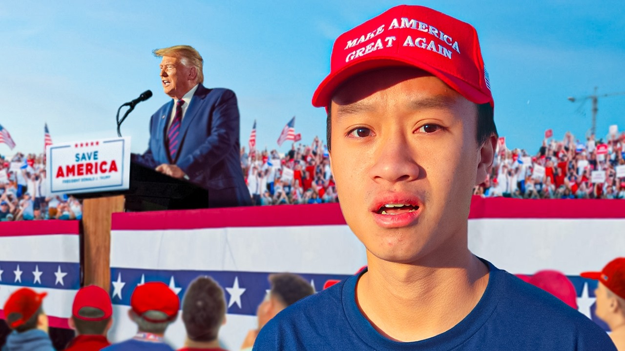 Trolling at a Trump Rally!