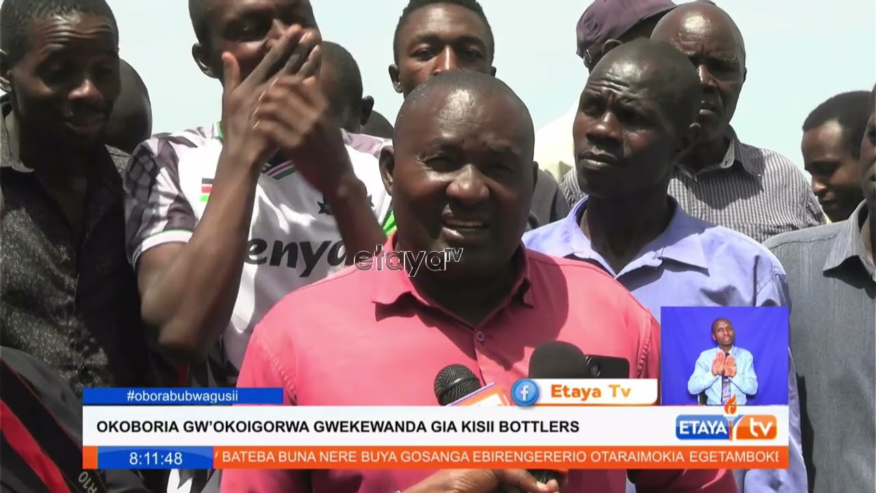 Kitutu Chache MP aspirant Patrick Lumumba joins Kisii Bottlers residents to call on govt to reopen