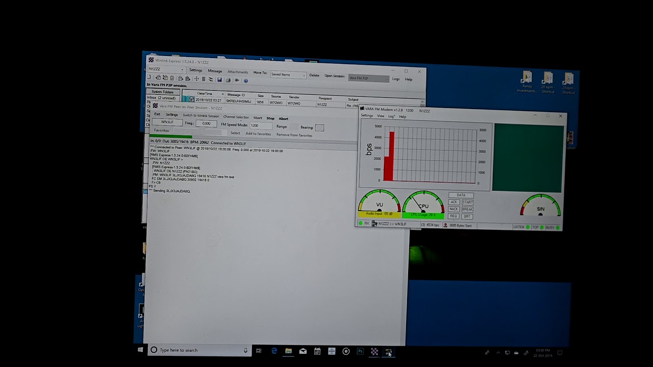 VARA FM 2 meter VARA FM using Winlink Peer to Peer