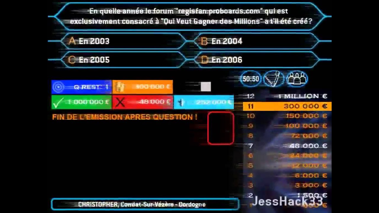 WWTBAM - Host Screen 2014 Demonstation