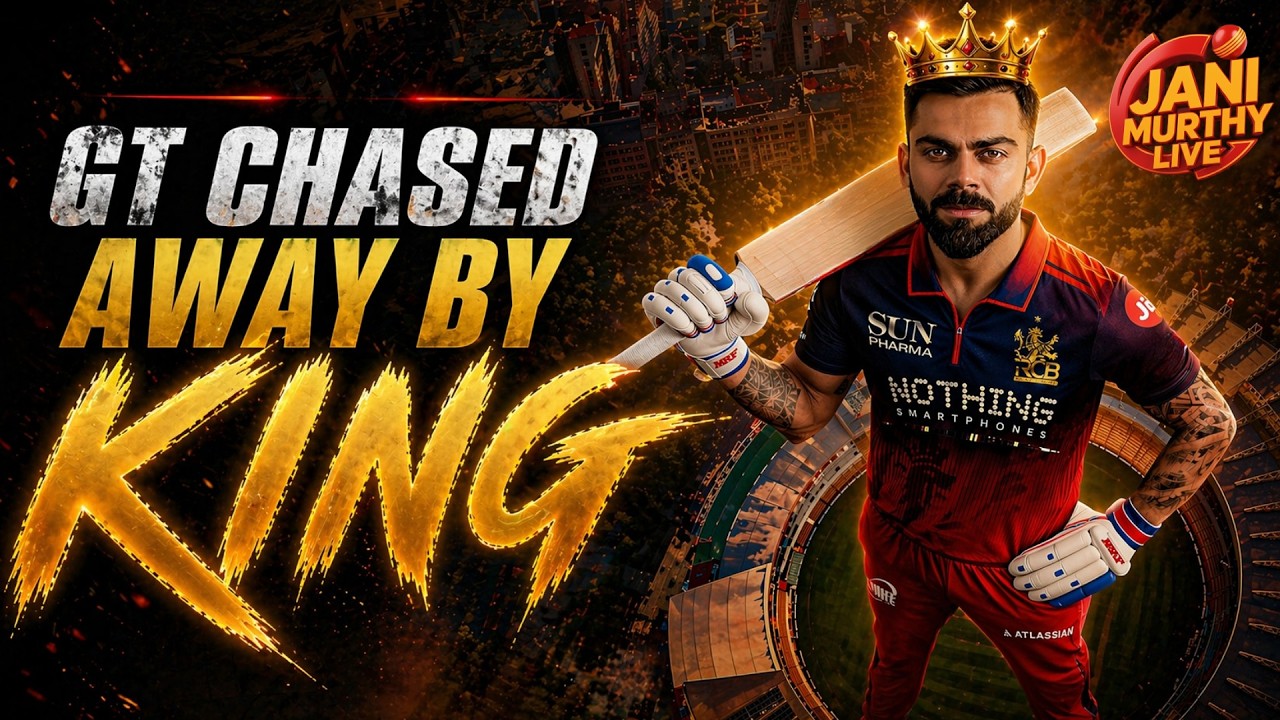 GT chased away by King Kohli! | Tata IPL 2026 | Live with Jani🔴