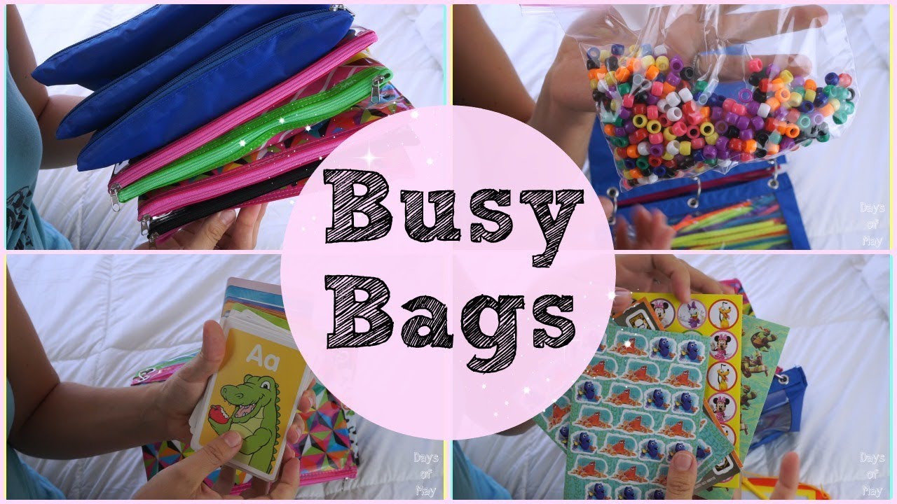 BUSY BAG Ideas!! On A Budget!! | Days of May