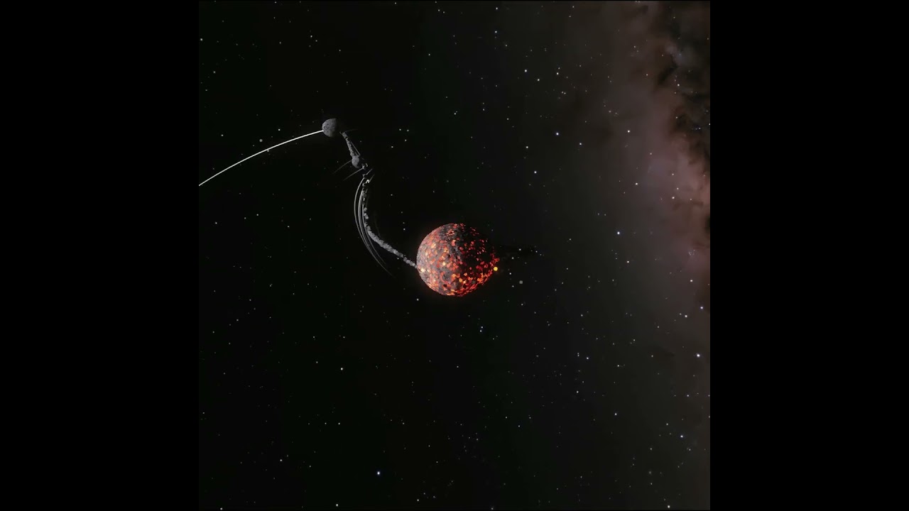 What if the moon collided with mercury?  #planet #spacesimulation #spaceexploration #spacescience