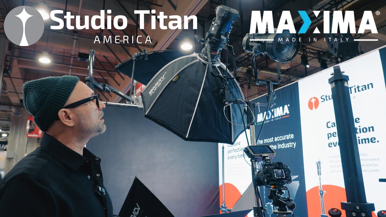 Настройка портретов с одним источником света | Studio Titan America и MAXIMA LED America на выста...