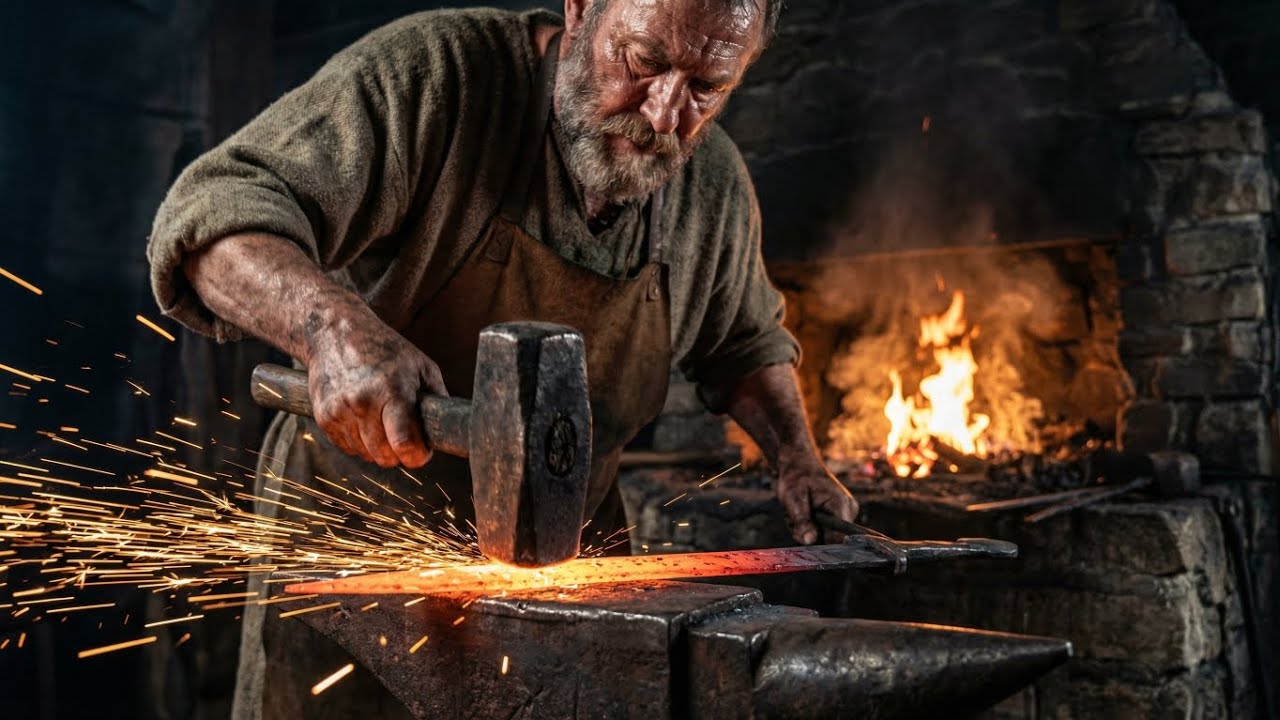 How Ancient Roman Blacksmiths Forged Sword ⚔️ Is Made . Roman Empire 