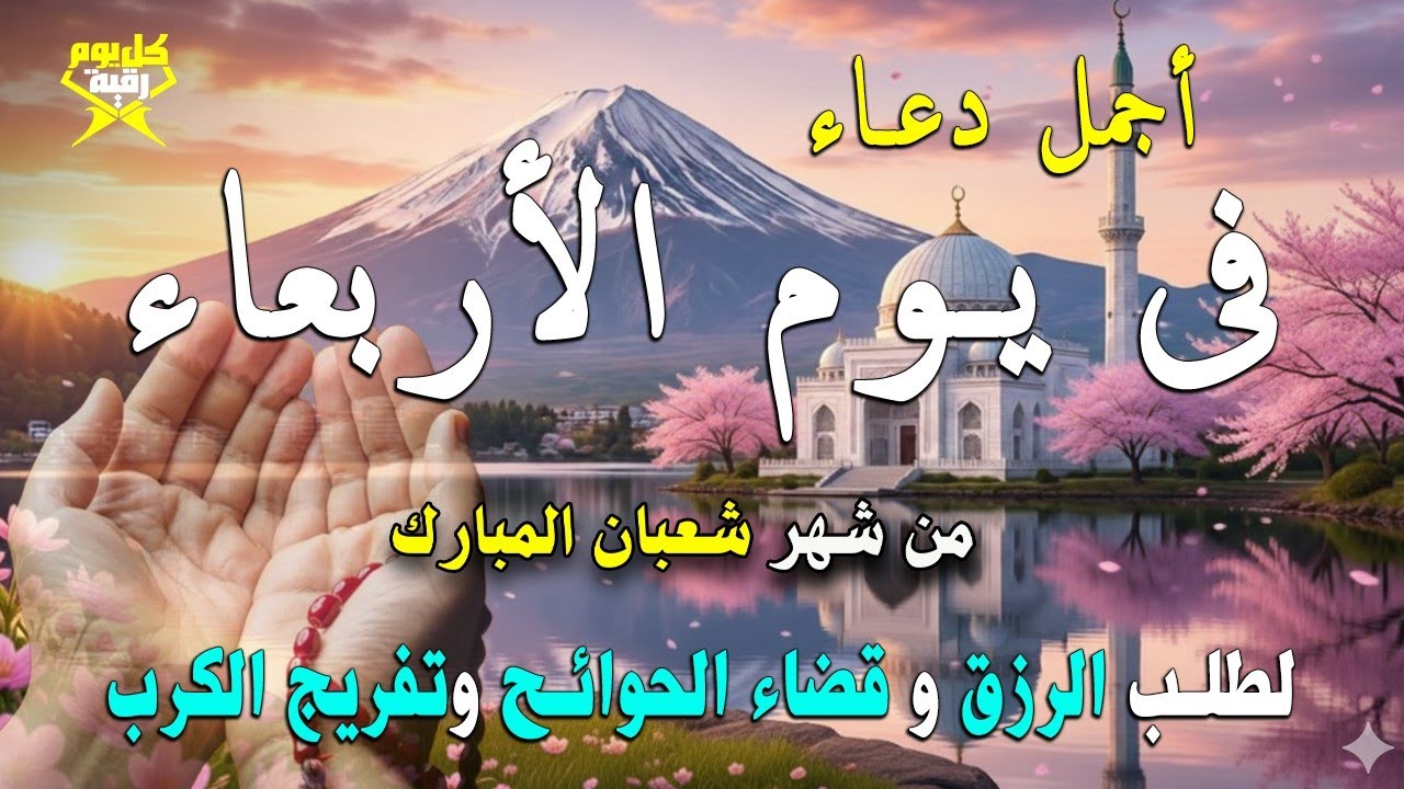 دعاء في يوم الثلاثاء المستجاب دعاء يوم 1 من شهر شعبان  للرزق والشفاء العاجل وقضاء الحوائج 🤲(4k)