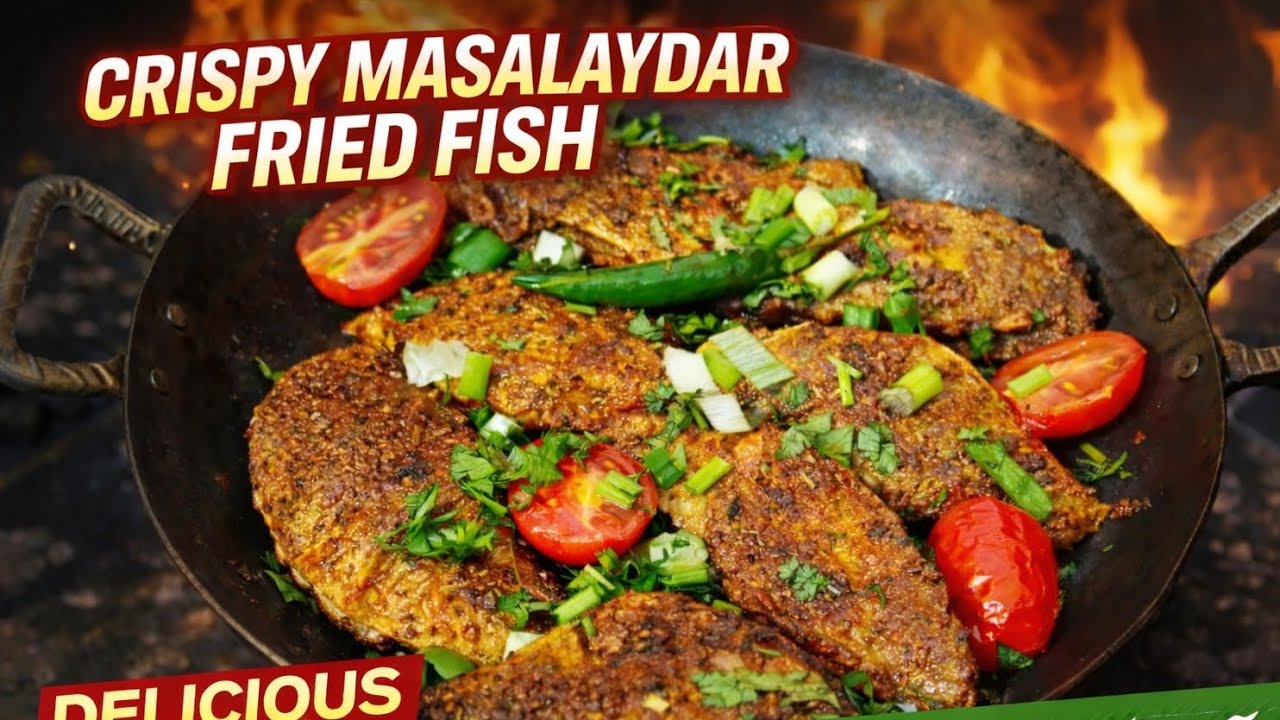  Street Style Fried Fish recipe/how to make masaledar crispy fish#food #cooking #viralr #easyrecipe 