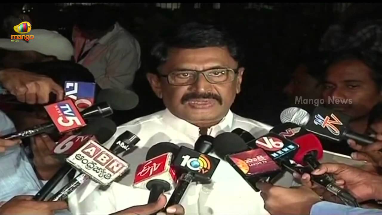 PM Modi - NDA MPs tea meeting - TDP MP Murli Mohan talks to media