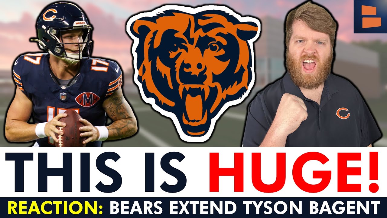 💰Tyson Bagent Signs TEAM-FRIENDLY Contract Extension With Chicago Bears - Instant Reaction & News