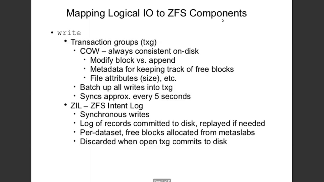 JTD: ZFS Performance Fundamentals