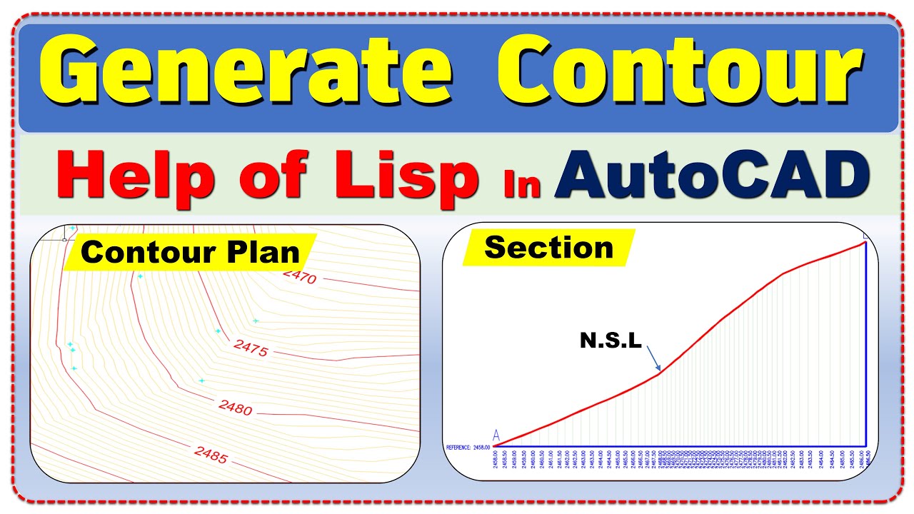 Contour Generate in AutoCAD using lisp | AutCAD Plugin | AutoCAD tips